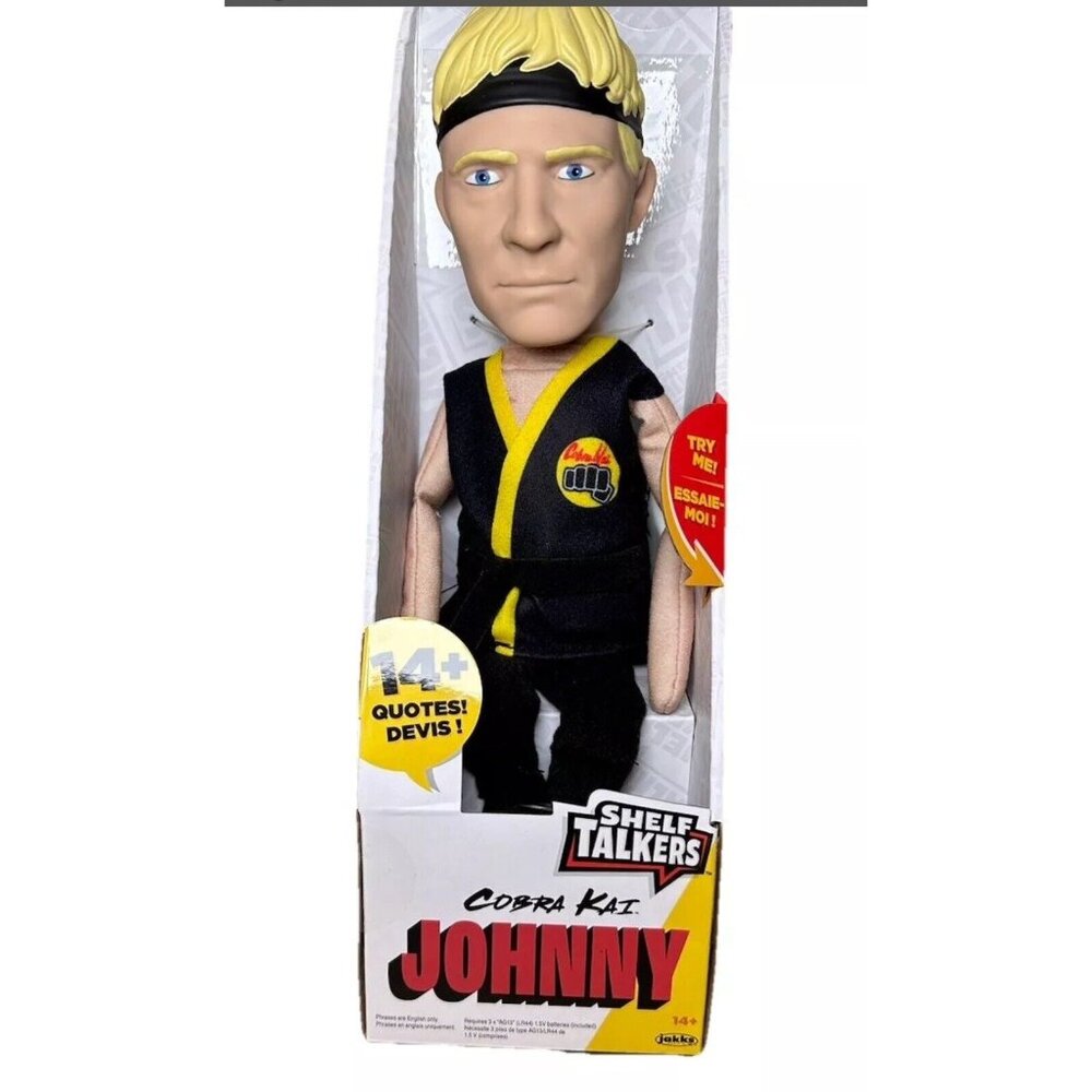 12" Talking Plush Johnny Cobra Kai Series Pull String Toy Collectible New In Box